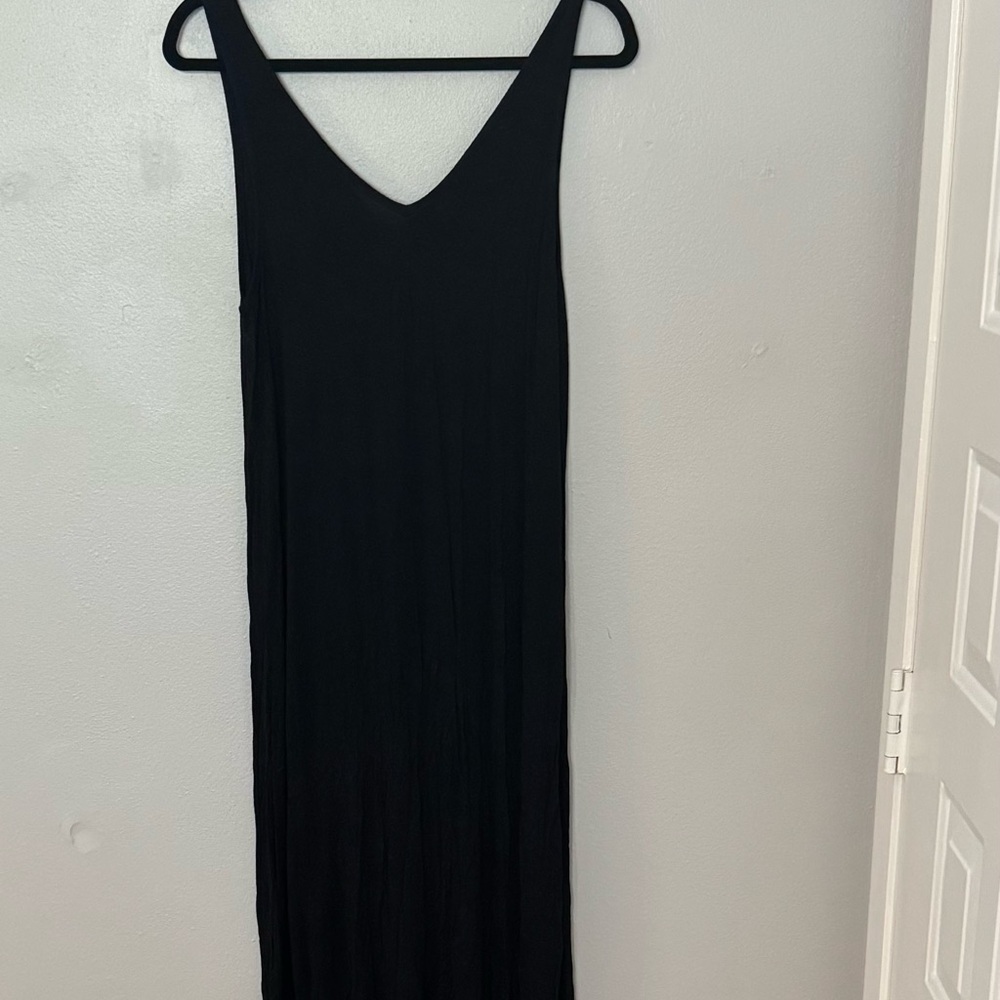 Elegant Black Sleeveless Maxi Dress